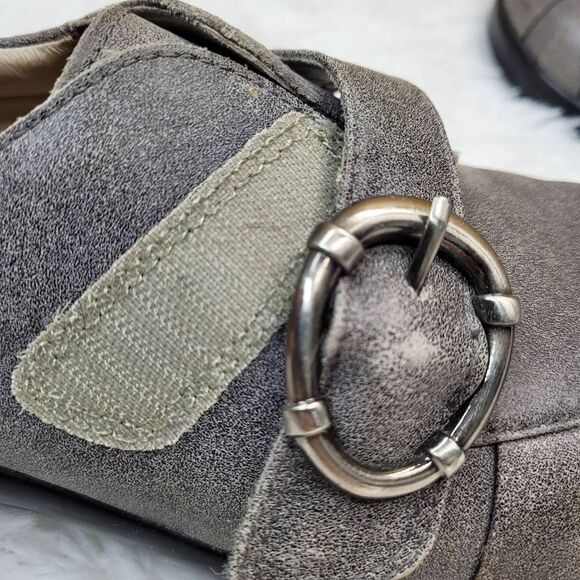 Alegria Khloe KHL-643 Gray Distressed Buckle Oxfords Women's US 9 EU 39 - Picture 9 of 12